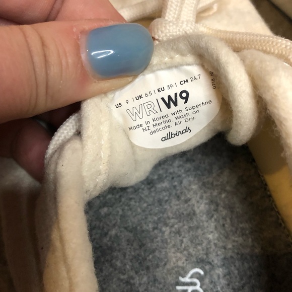 Allbirds Womens Wool Runners Size 9 Natural White - Picture 7 of 7